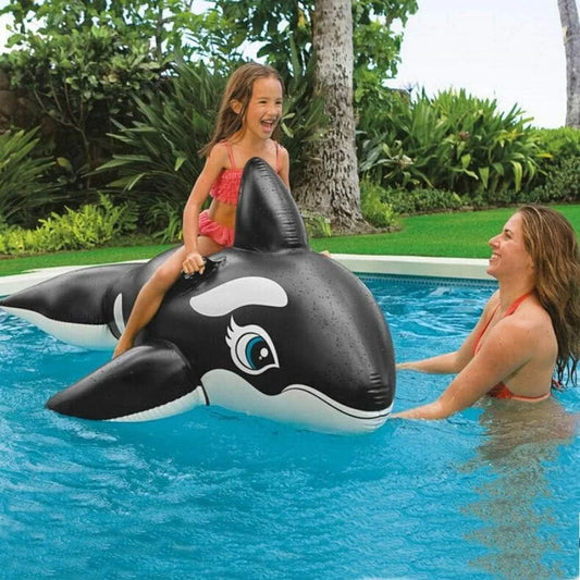 Ballena Inflable Gigante-Flotador para Piscina y Playa (Giant Inflatable Whale Float-Pool and Beach Swimming Raft)