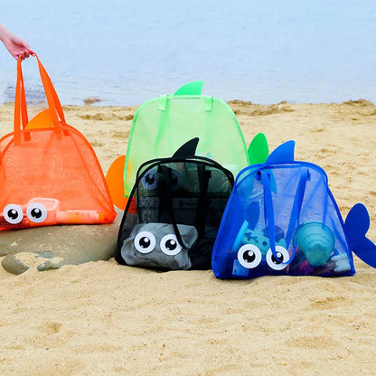 Bolsa de Playa para Niños con Diseño Big Eye – Bolso Portátil para Viajes y Juguetes (Kids Beach Bag with Cartoon Big Eye Design – Portable Travel Tote for Toys & Swimsuits)