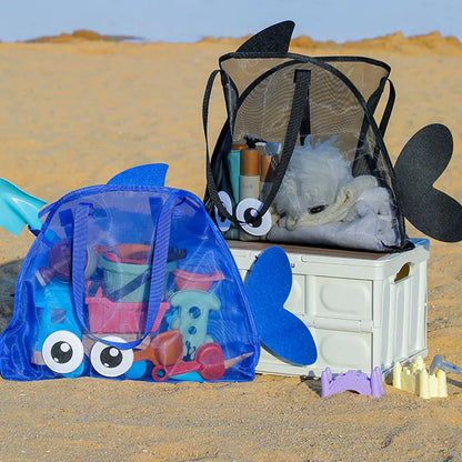 Bolsa de Playa para Niños con Diseño Big Eye – Bolso Portátil para Viajes y Juguetes (Kids Beach Bag with Cartoon Big Eye Design – Portable Travel Tote for Toys & Swimsuits)